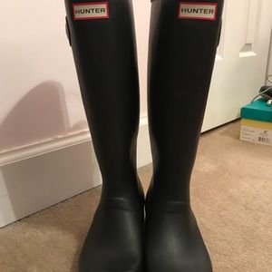 Black Matte Hunter Boots